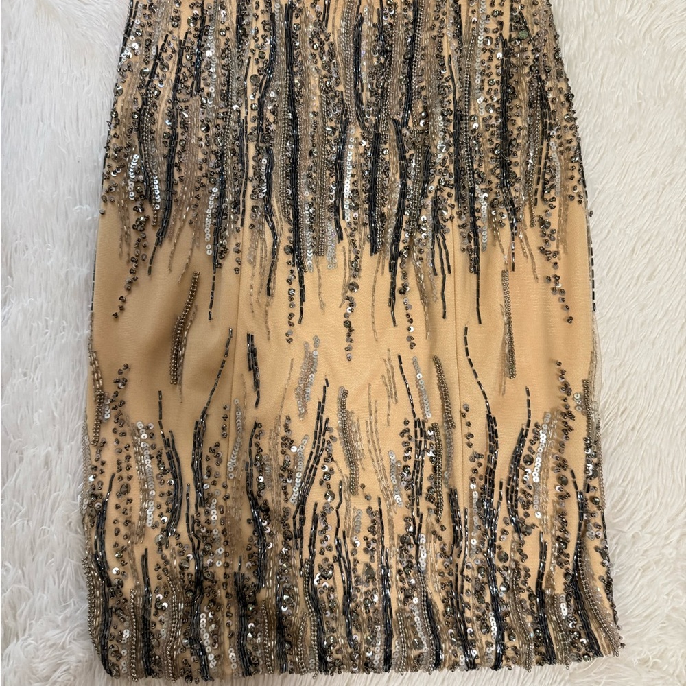 Terani Couture Strapless cocktail short Dress in Black and Cream size 6 C3687 - Picture 6 of 9